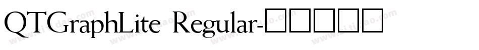 QTGraphLite Regular字体转换